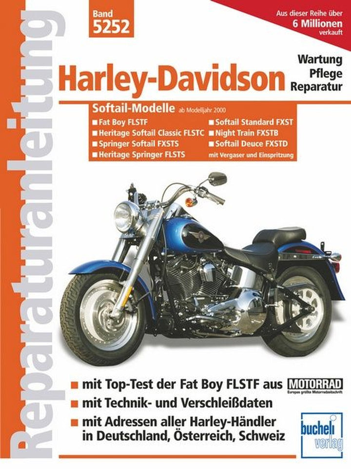 Harley-Davidson Softail-Modelle / 2000 bis 2004 - Reparaturbuch, Buchcover