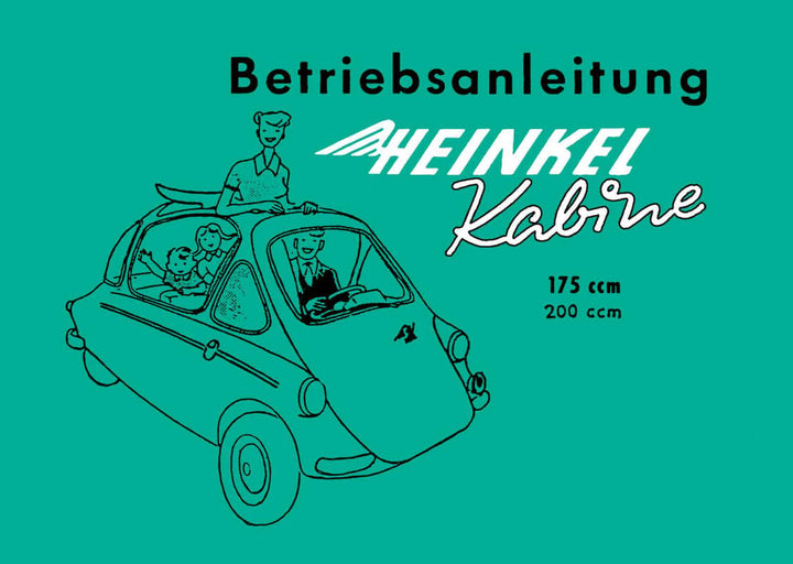 Heinkel Kabine 175 und 200 Betriebsanleitung, Buchcover