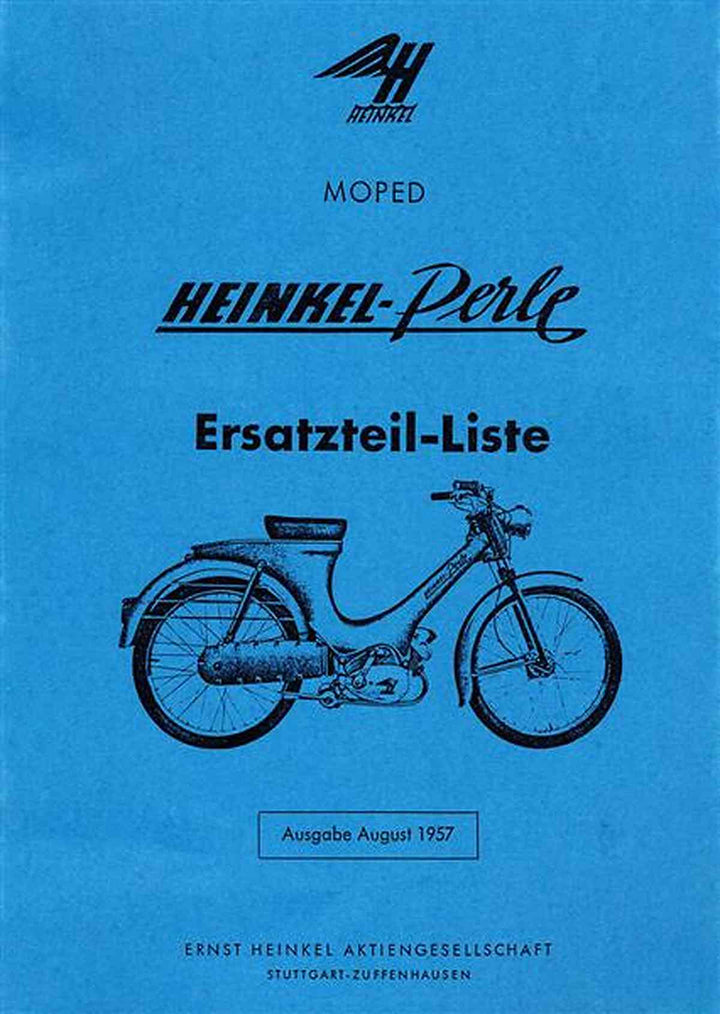 Heinkel Perle Ersatzteilliste, Buchcover