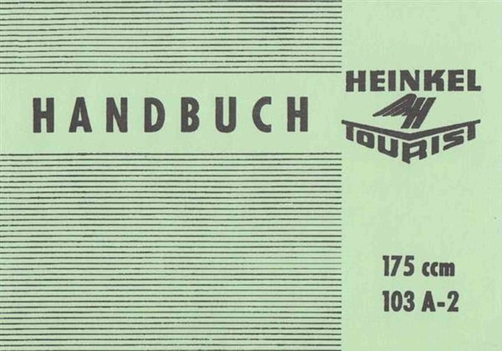 Heinkel Tourist-Roller 103 A-2 175 ccm, Handbuch, Buchcover