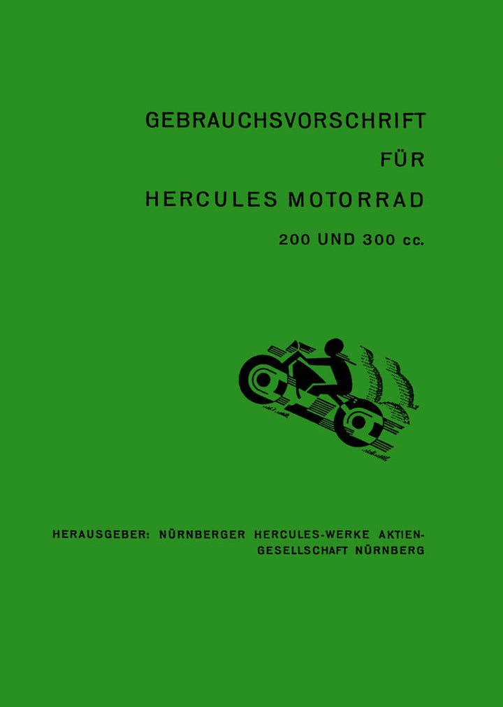Hercules 200 und 300 Betriebsanleitung, Buchcover