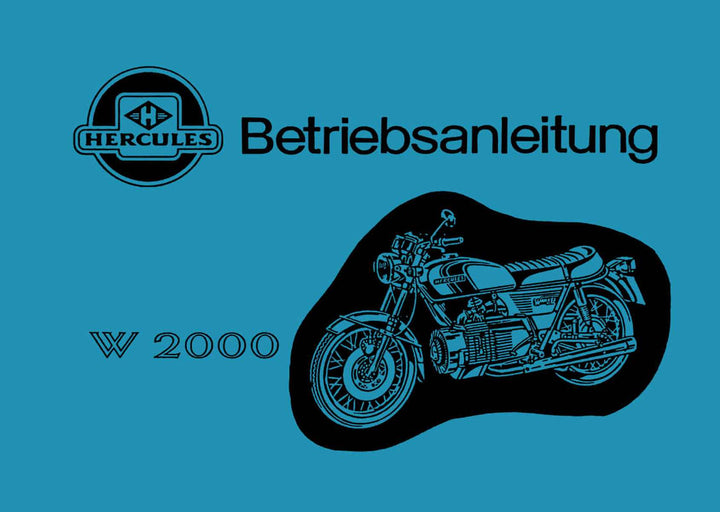 Hercules W 2000 Wankel Betriebsanleitung, Buchcover
