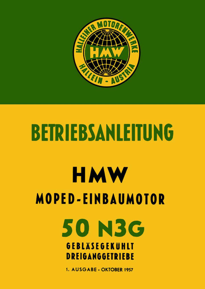 HMW Einbaumotor 50 N3G Betriebsanleitung, Buchcover