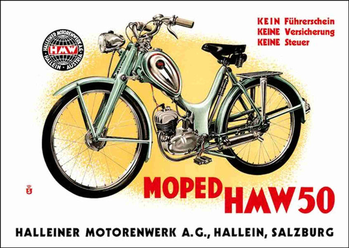 HMW 50 Moped Poster, Poster-Motiv