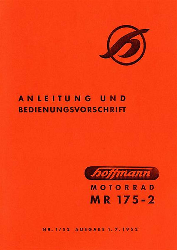Hofmann MR 175-2 Betriebsanleitung, Buchcover