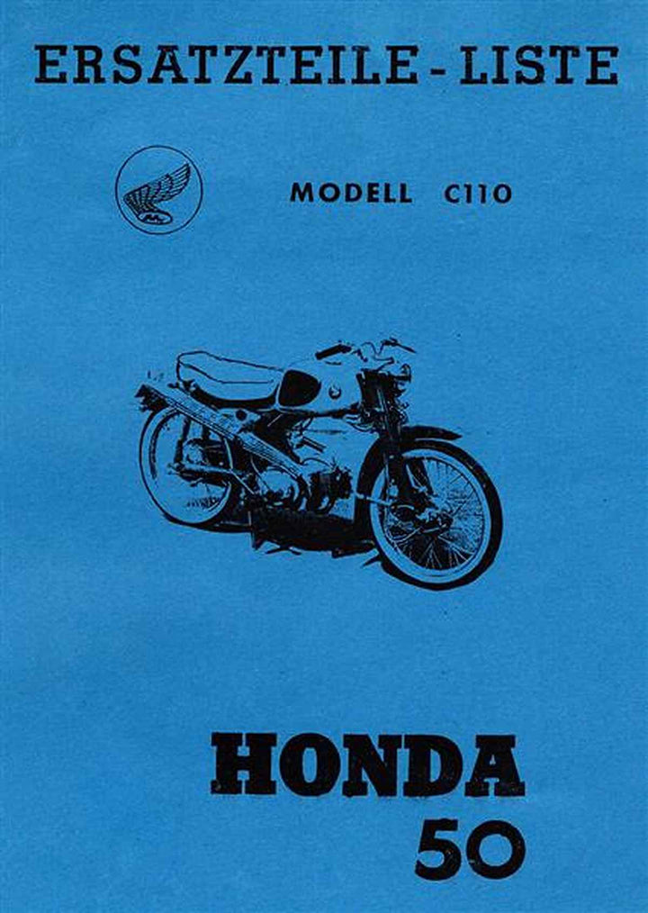 Honda 50 Modell C110 Ersatzteilliste, Buchcover