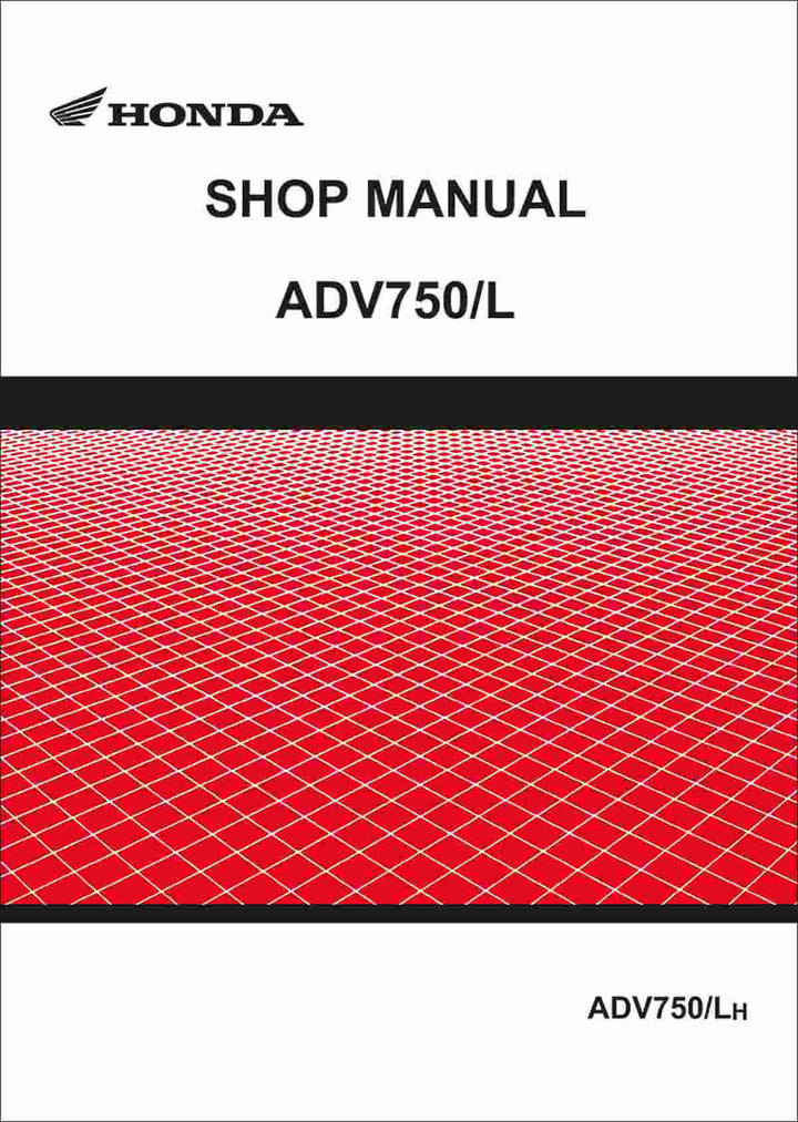 Honda ADV750/L Shop Manual, Buchcover