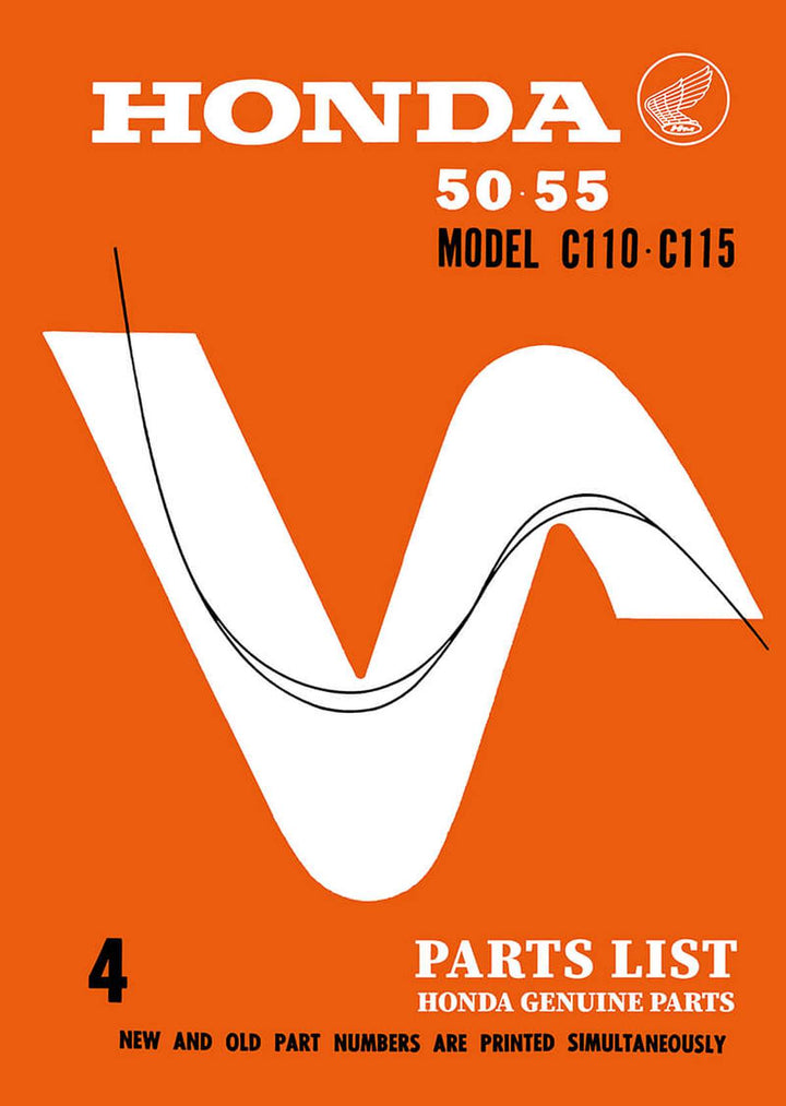 Honda C110 C115 Parts List, Buchcover