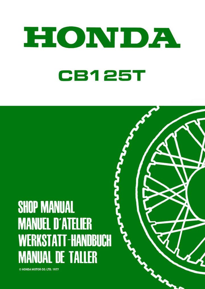 Honda CB125T Reparaturanleitung, Buchcover