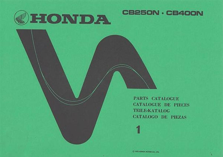 Honda CB250N CB400N Teilekatalog, Buchcover