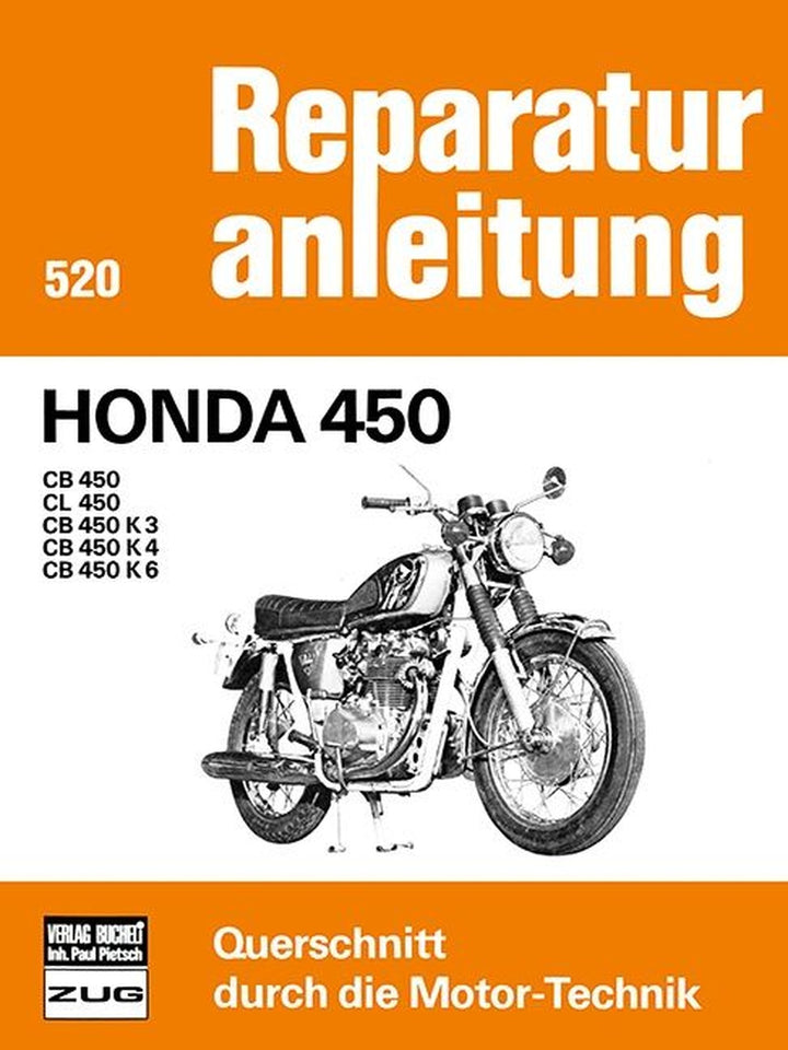Honda CB450 Reparaturanleitung, Buchcover