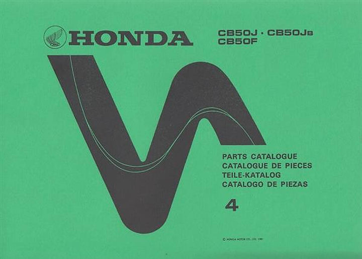 Honda CB50J CB50JB CB50F Teilekatalog, Buchcover