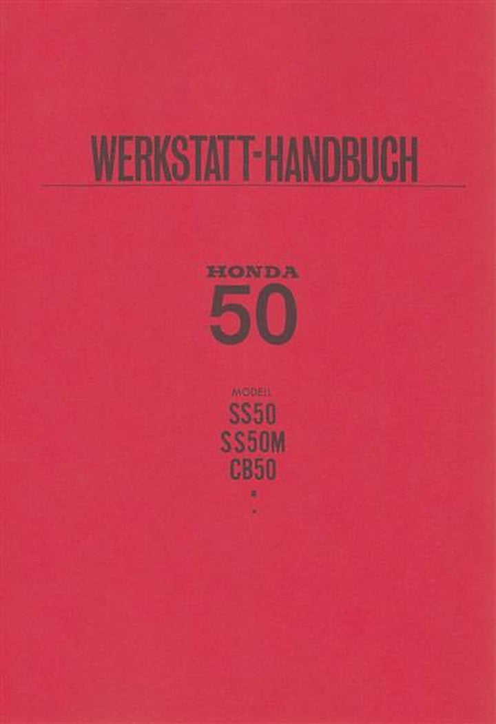 Honda CB50 SS50 SS50M Werkstatthandbuch, Buchcover