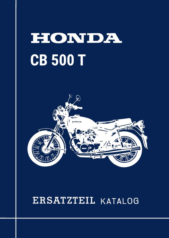 Honda CB500T Ersatzteilkatalog, Buchcover