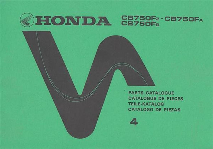 Honda CB750FZ CB750FA CB750FB Teilekatalog, Buchcover