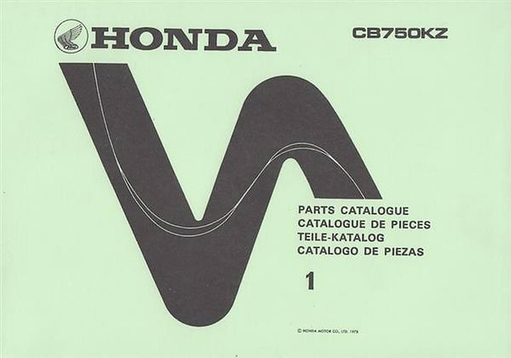 Honda CB750KZ Teilekatalog, Buchcover