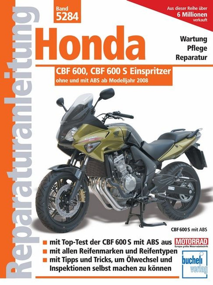 Honda CBF 600 ab Modelljahr 2008 - Reparaturbuch, Buchcover