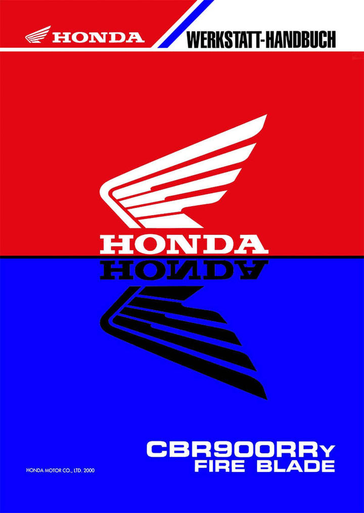 Honda CBR900RR Fire Blade Reparaturanleitung, Buchcover