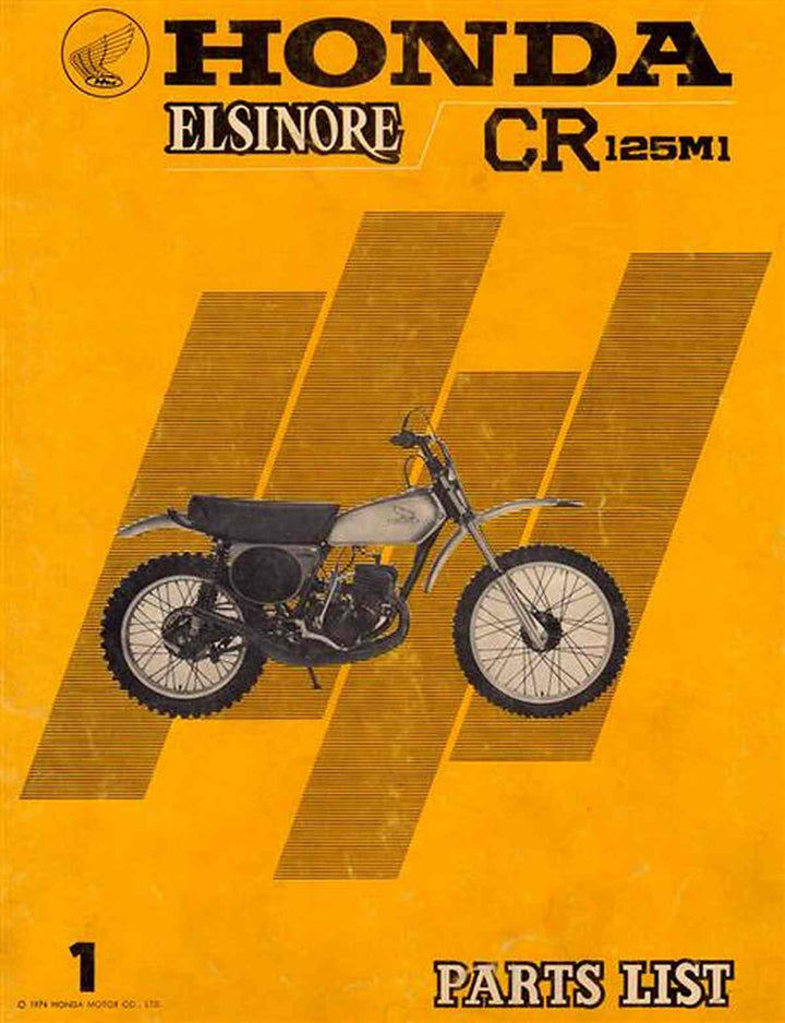 Honda Elsinore CR125M1 Parts List, Buchcover
