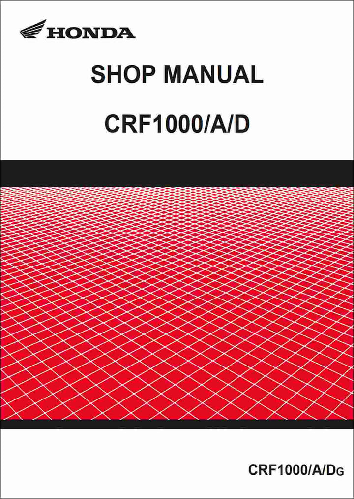 Honda CRF1000/A/D Shop Manual, Buchcover