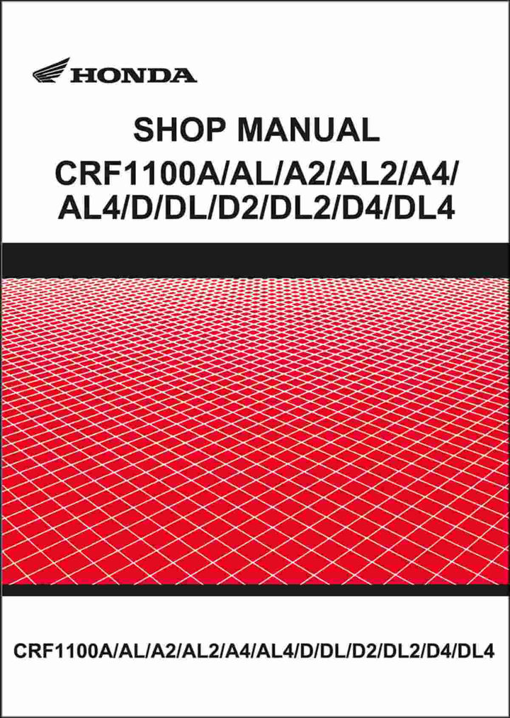 Honda CRF1100 Shop Manual, Buchcover