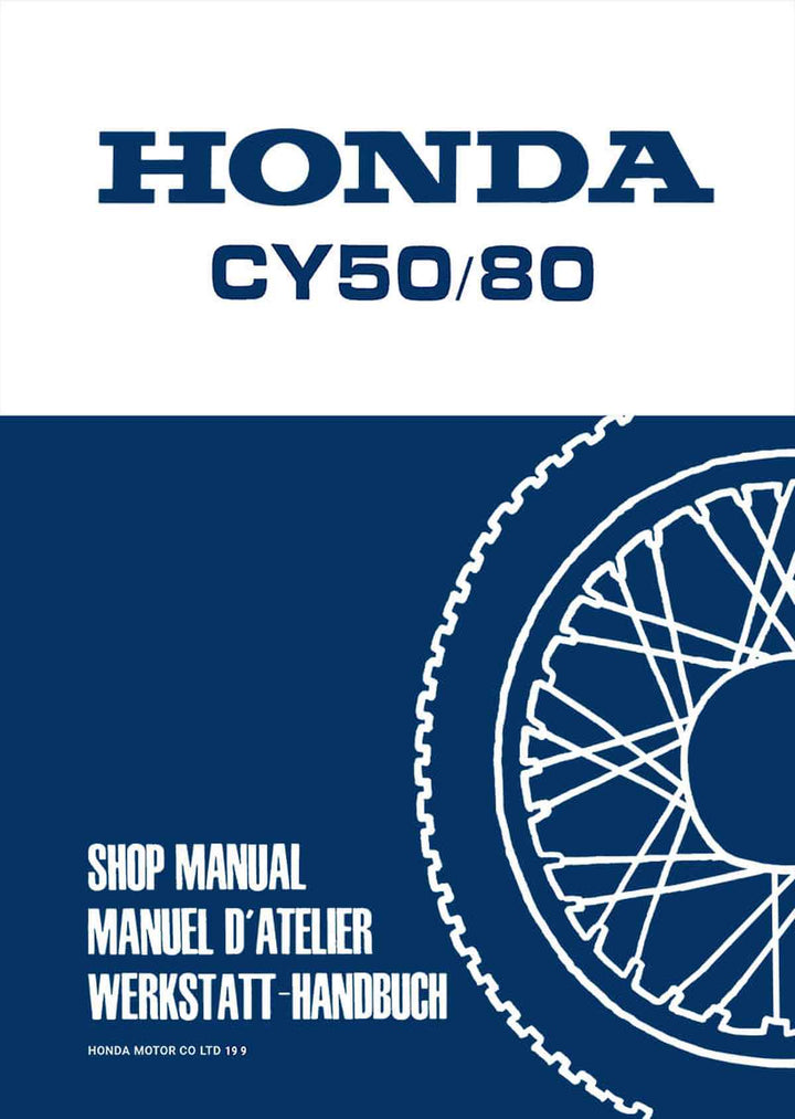 Honda CY50 CY80 Werkstatthandbuch, Buchcover