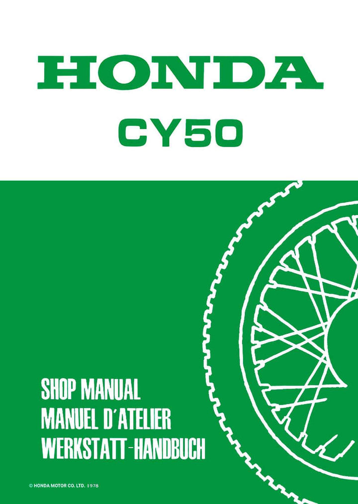 Honda CY50 Reparaturanleitung, Buchcover