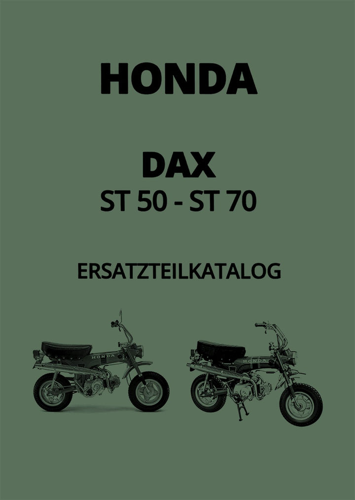Honda Dax ST50 ST70 Ersatzteilkatalog, Buchcover