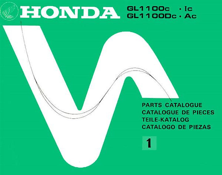 Honda GL1100C GL1100IC GL1100DC GL1100AC Teilekatalog, Buchcover