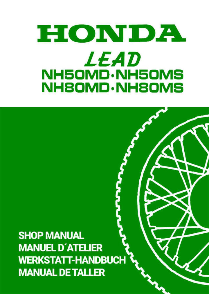 Honda Lead NH50MD NH50MS NH80MD NH80MS Werkstatthandbuch, Buchcover