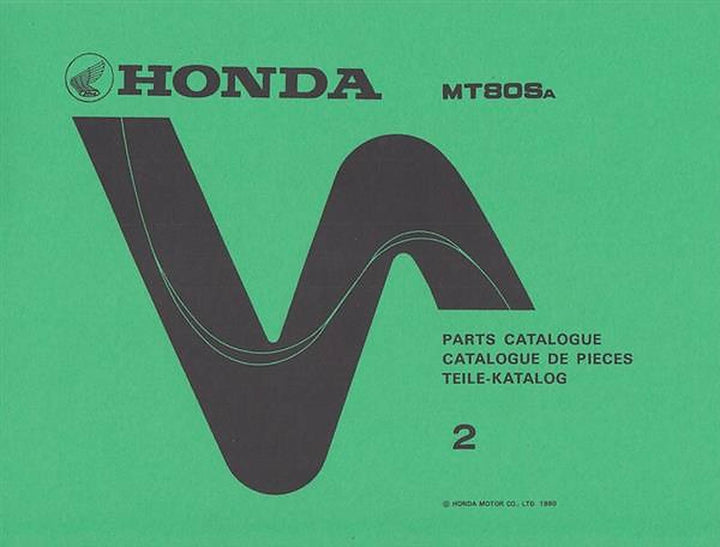 Honda MT80S MT80SA Teilekatalog, Buchcover