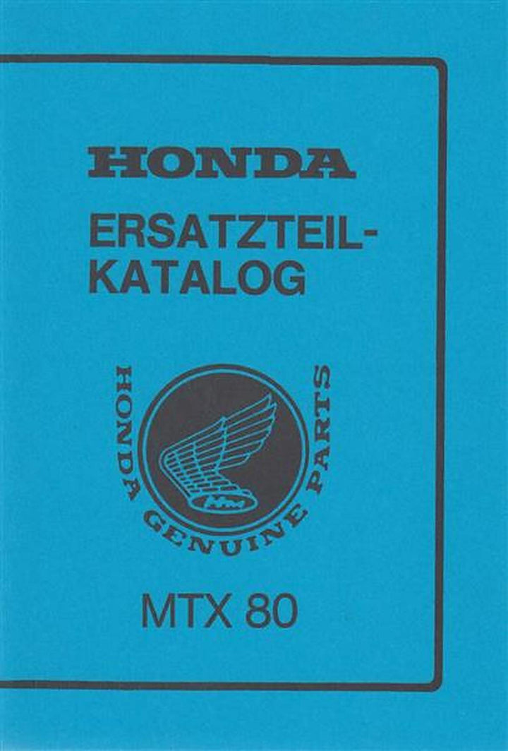 Honda MTX80 Ersatzeilkatalog, Buchcover