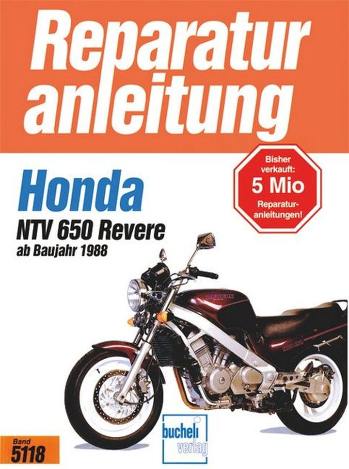 Honda NTV 650 Revere (ab 1988) - Reparaturbuch, Buchcover