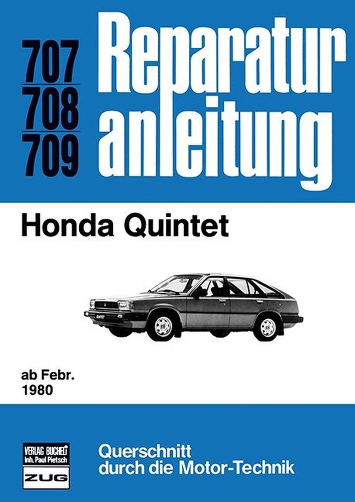 Honda Quintet Reparaturanleitung, Buchcover