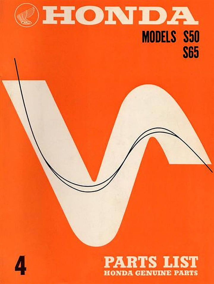 Honda S50 S65 Parts List, Buchcover