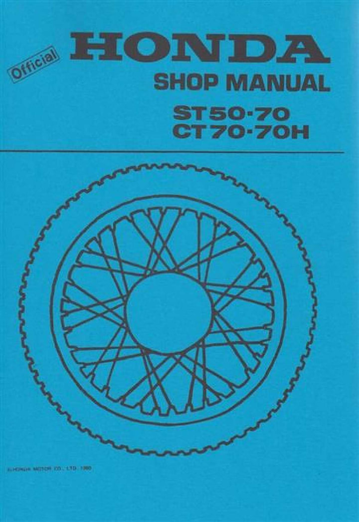 Honda ST50 ST70 CT70 CT70H Shop Manual, Buchcover