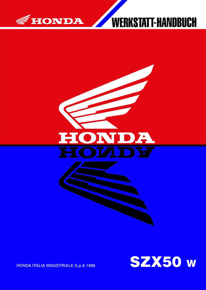 Honda SZX50W Reparaturanleitung, Buchcover