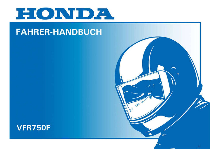 Honda VFR750F Fahrerhandbuch, Buchcover