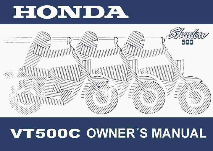 Honda VT500C Owner´s Manual, Buchcover