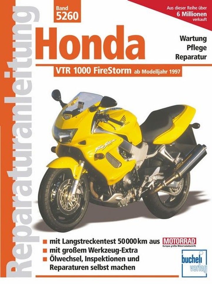 Honda VTR 1000 FireStorm - Reparaturbuch, Buchcover