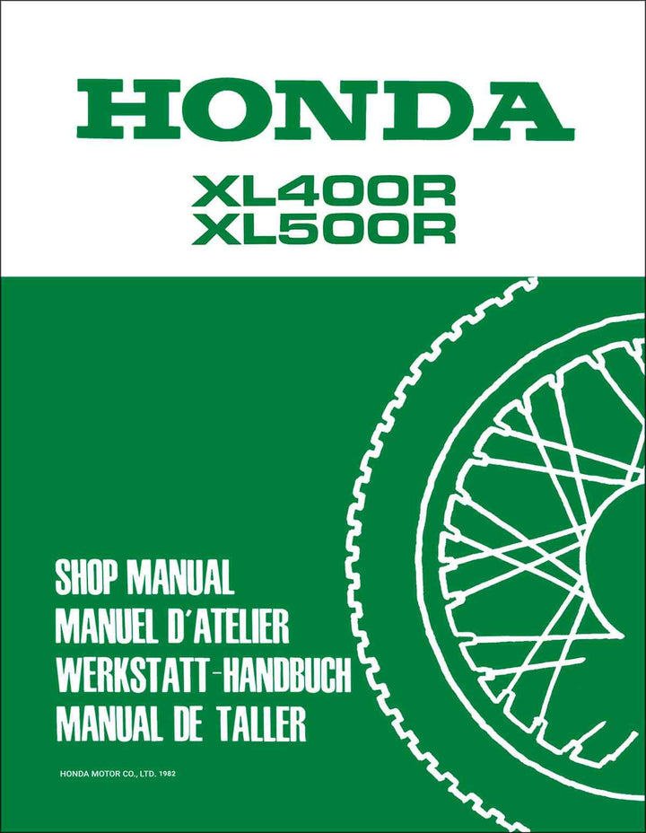 Honda XL400R und XL500R Werkstatthandbuch Nachtrag, Buchcover