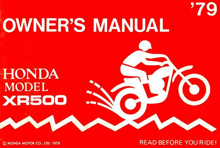 Honda XR500 Owner&