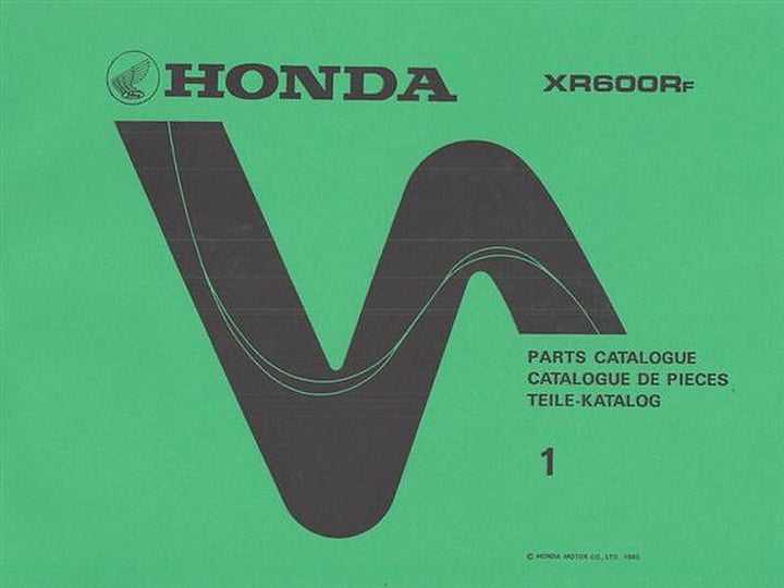 Honda XR600RF Teilekatalog, Buchcover