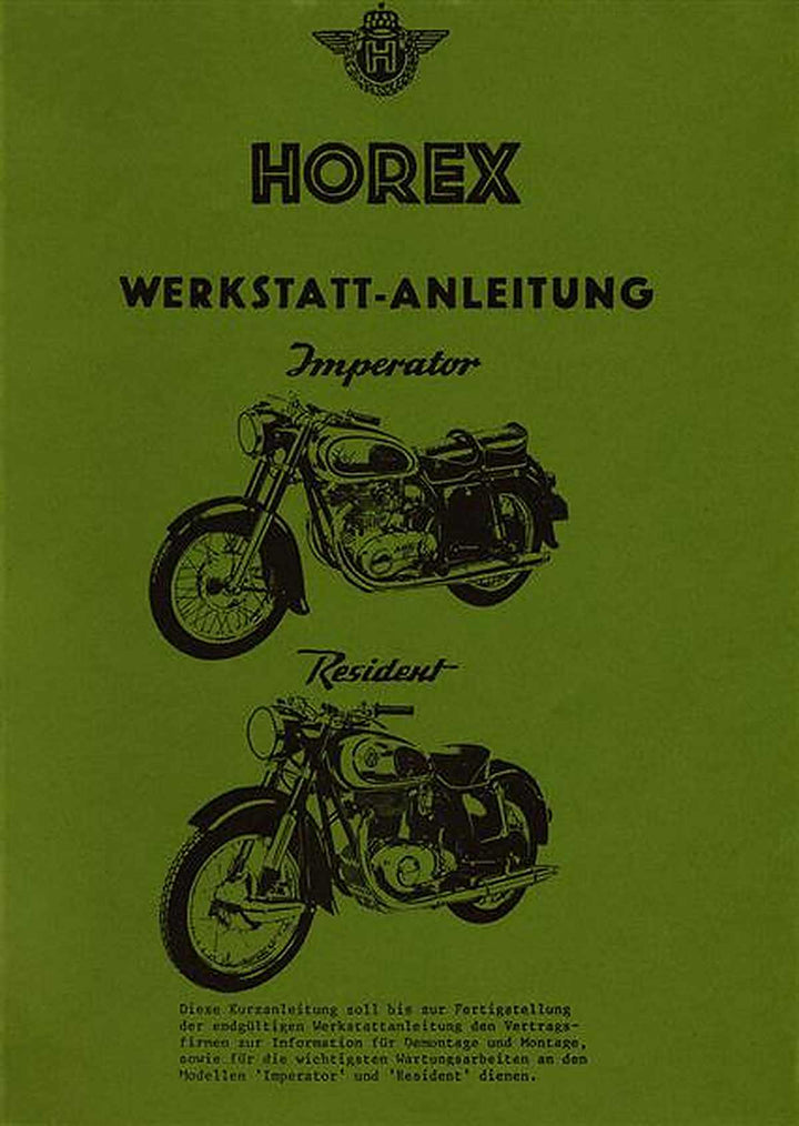 Horex Imperator und Resident Reparaturanleitung, Buchcover