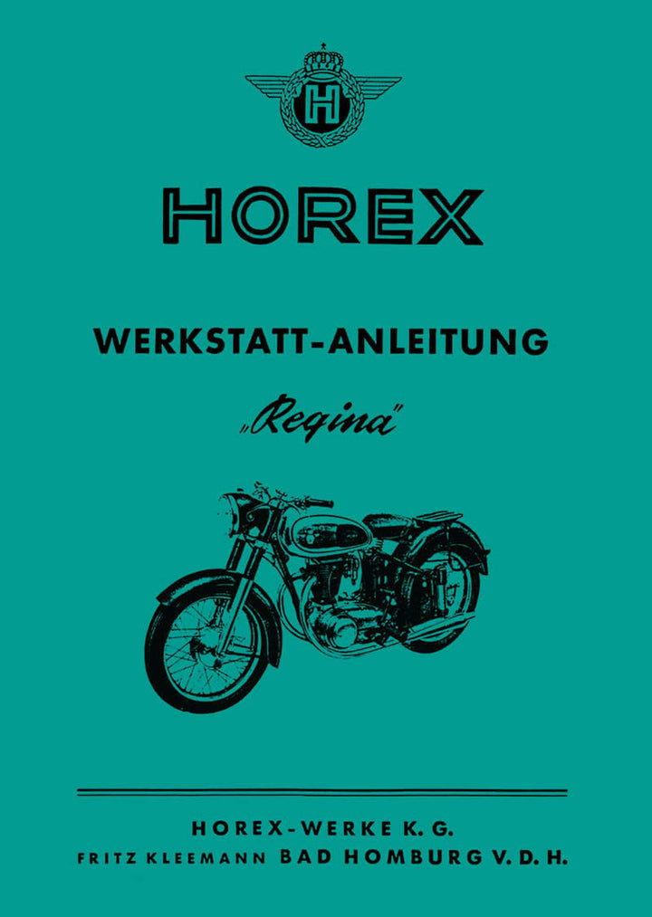 Horex Regina 1 bis 4 Werkstatthandbuch, Buchcover