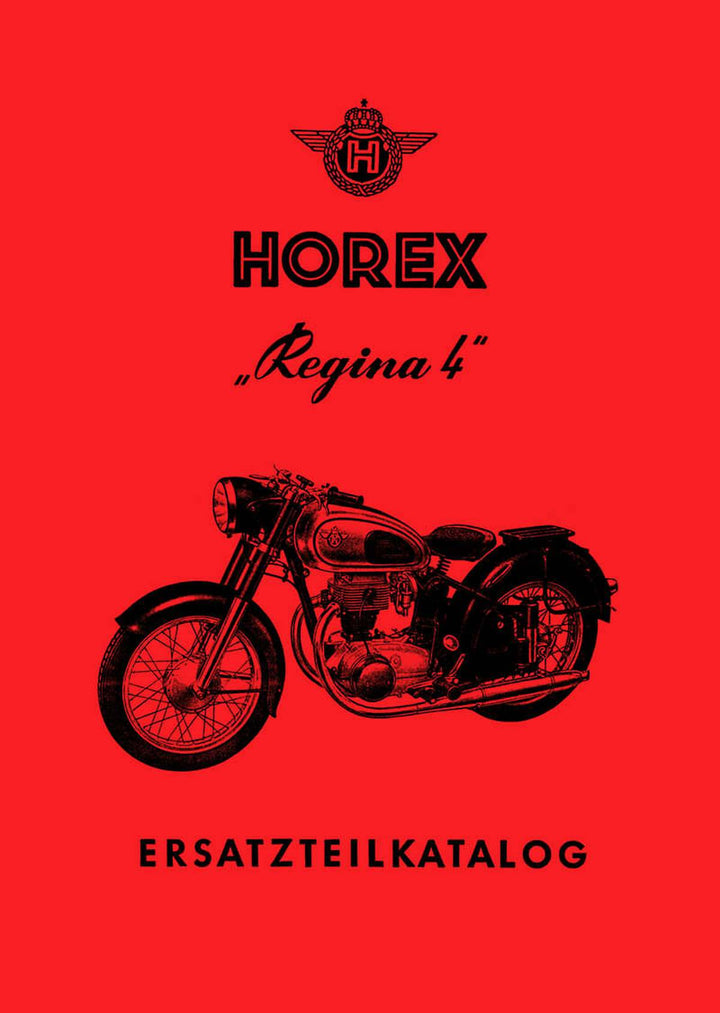Horex Regina 4 Ersatzteilkatalog, Buchcover