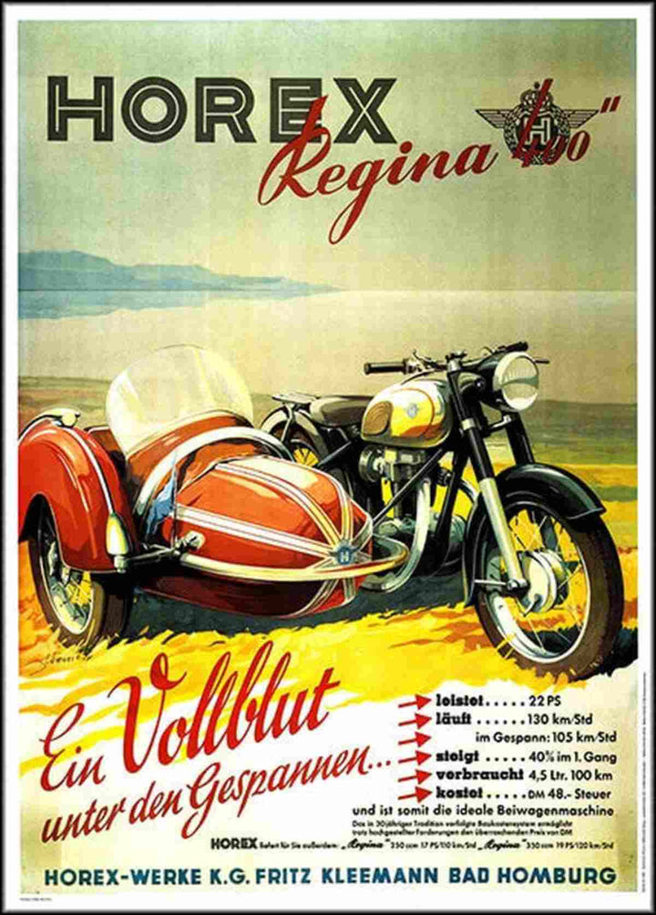 Horex Regina Poster, Poster-Motiv