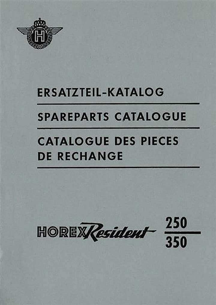 Horex Resident 250 und 350 Ersatzteilkatalog, Buchcover