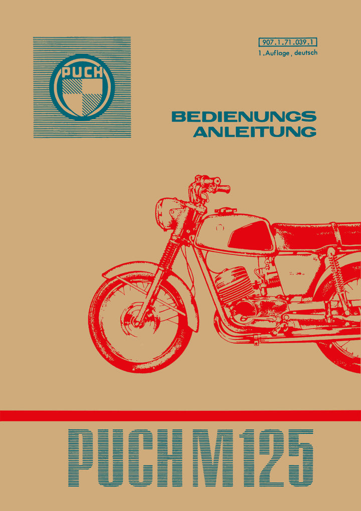 Puch Motorrad M 125, Betriebsanleitung