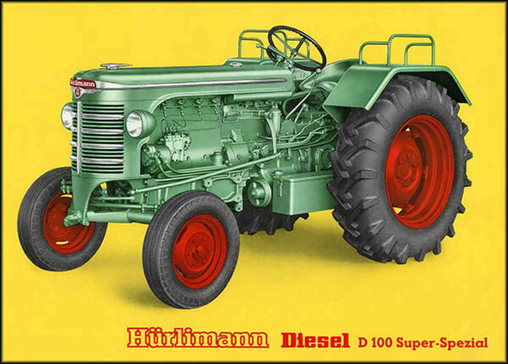 Hürlimann D100 Super-Special Traktor Poster, Poster-Motiv